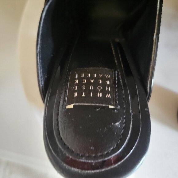 White House Black Market ARIAH Patent Leather Tassel Mule Size 6.5M - Picture 10 of 11